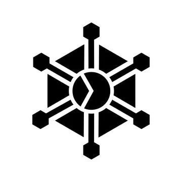 Analytics, report, big data icon. Black vector graphics. Stock Illustration