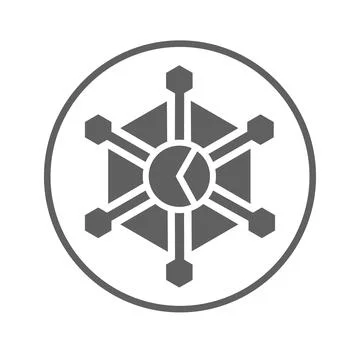 Analytics, report, big data icon. Gray vector graphics. Stock Illustration