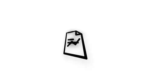 Analytics Report Line Icon Animation Loop White Background Stock Footage 340190618