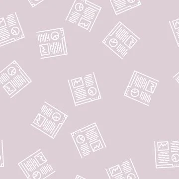 Analytics report line seamless pattern Stockillustratie