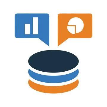 Analytics, server, big data icon. Simple editable vector illustration. Stock Illustration