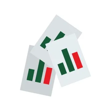 Analytics Sheets Icon Illustrazione stock