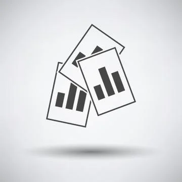 Analytics Sheets Icon Stock Illustration