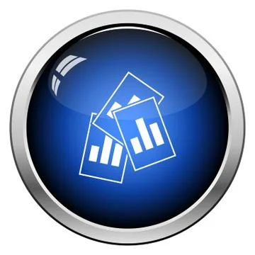 Analytics Sheets Icon Illustrazione stock