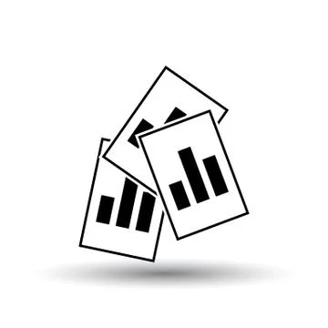 Analytics Sheets Icon Illustrazione stock