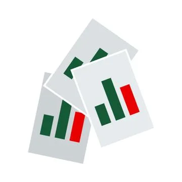 Analytics Sheets Icon Illustrazione stock