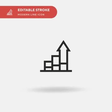 Analytics Simple vector icon. Illustration symbol design template for web mob 스톡 일러스트
