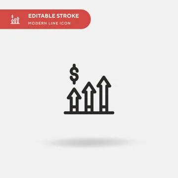 Analytics Simple vector icon. Illustration symbol design template for web mob Stock Illustration