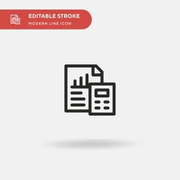 Analytics Simple vector icon. Illustration symbol design template for web mob Stock Illustration