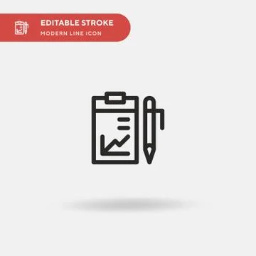 Analytics Simple vector icon. Illustration symbol design template for web mob イラスト素材