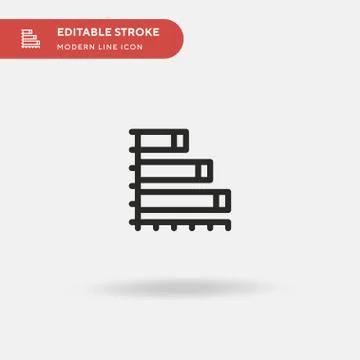 Analytics Simple vector icon. Illustration symbol design template for web mob Stock Illustration