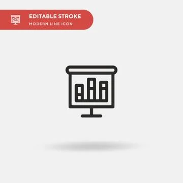 Analytics Simple vector icon. Illustration symbol design template for web mob Stock Illustration