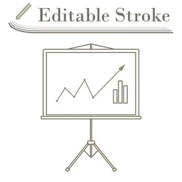Analytics Stand Icon イラスト素材