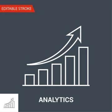Analytics vector Icon. イラスト素材