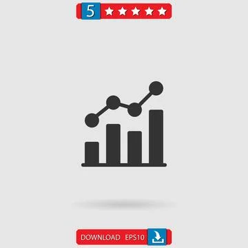 Analytics vector icon Stock Illustration