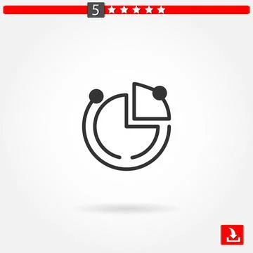 Analytics vector icon Stock Illustration
