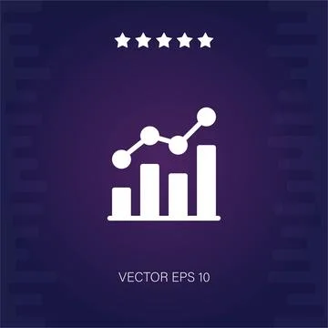 Analytics vector icon Stock Illustration