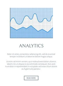 Analytics Web Page and Chart Vector Illustration Illustrazione stock