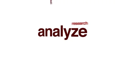 Analyze animated word cloud. Stock Footage 70223651