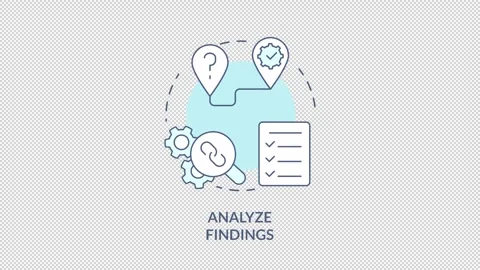 Analyze blue concept animation Stock Footage 293774996