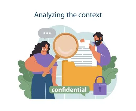 Analyze the context to conduct difficult negotiation. Business characters 库存插图