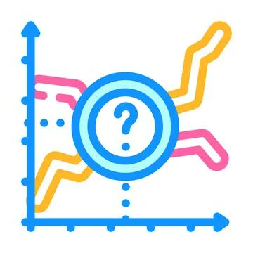 Analyze data science color icon vector illustration 스톡 일러스트