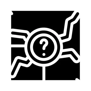 Analyze data science glyph icon vector illustration Stockillustratie