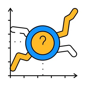 Analyze data science icon color illustration Stock Illustration