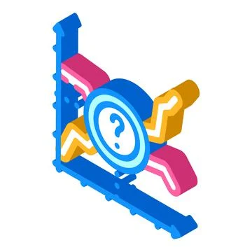 Analyze data science isometric icon vector illustration Stock Illustration