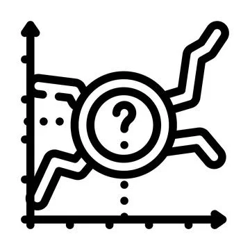 Analyze data science line icon vector illustration 스톡 일러스트