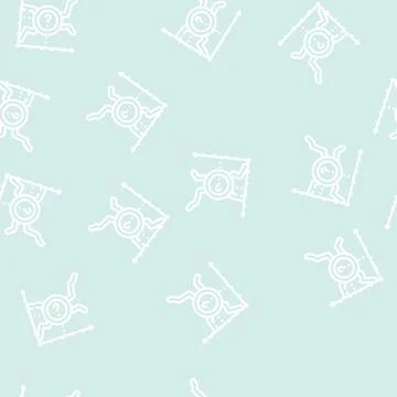 Analyze data science line vector seamless pattern Stockillustratie