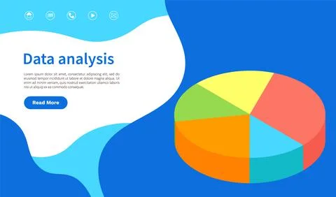 Analyze statistical indicators, business data. Work with marketing research Stock Illustration