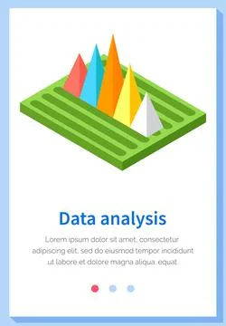 Analyze statistical indicators, business data. Work with marketing research Stock Illustration