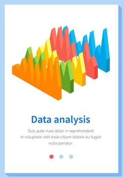 Analyze statistical indicators, business data. Work with marketing research Stock Illustration
