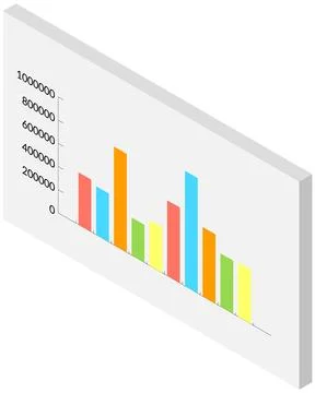 Analyze statistical indicators, business data. Work with marketing research Stock Illustration