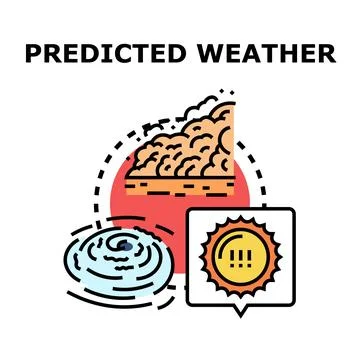 Analyzing and forecasting global weather changes Stock Illustration