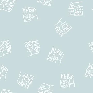 Analyzing and optimization line seamless pattern Stock Illustration