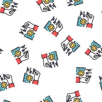 Analyzing and optimization vector seamless pattern Illustrazione stock