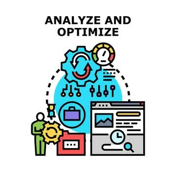 Analyzing and optimizing business data for performance improvement 库存插图