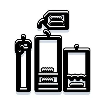 Analyzing battery charge level with varying indicators Stock Illustration
