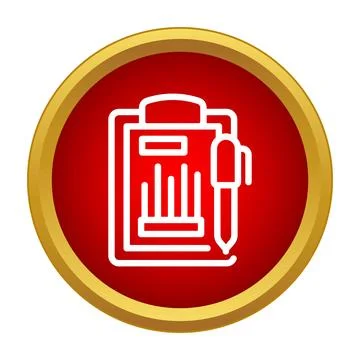Analyzing business data and financial growth report icon Stockillustratie