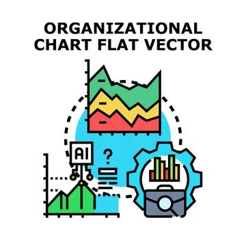 Analyzing business data and organizational strategy with ai 스톡 일러스트