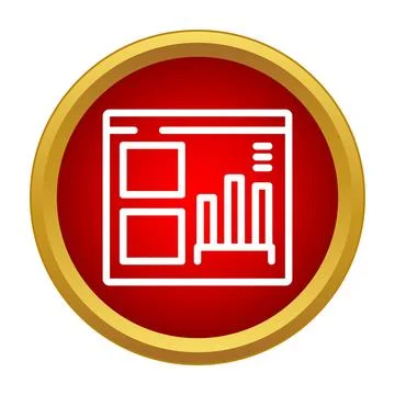 Analyzing business data and statistics on a dashboard interface Stockillustratie