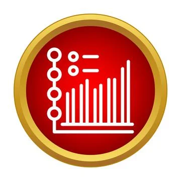 Analyzing business data with a bar chart icon 스톡 일러스트