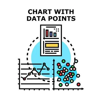 Analyzing business data with charts and graphs 스톡 일러스트