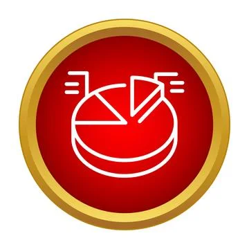 Analyzing business data with pie chart icon Illustrazione stock