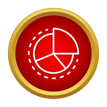 Analyzing business data with a pie chart icon 库存插图