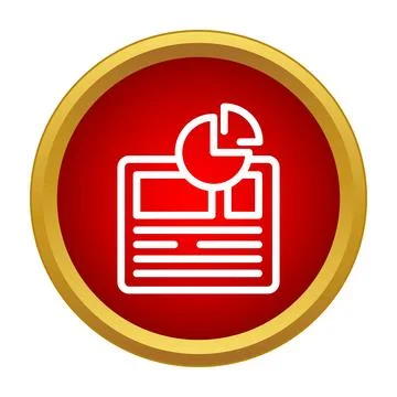 Analyzing business data report showing statistical pie chart Stock Illustration
