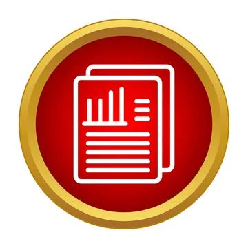 Analyzing business financial data statistics report document Stock Illustration