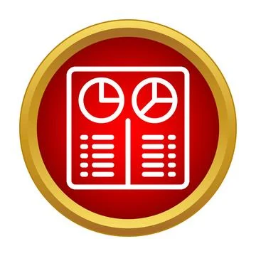 Analyzing business graphs and report data statistics on screen イラスト素材